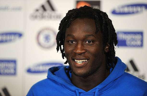 COBHAM, ENGLAND - AUGUST 23: Romelu Lukaku talks to the press during the Chelsea new signings of Oriol Romeu and Romelu Lukaku press conference on August 23, 2011 in Cobham, England. (Photo by Christopher Lee/Getty Images)